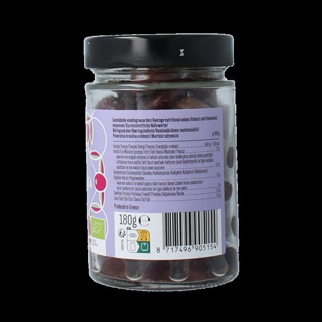 Olives noires Kalamata dénoyautées bio 180 g