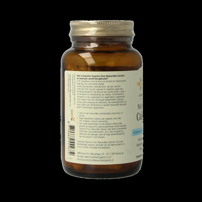 Calcium naturel pur 60 gélules végétales