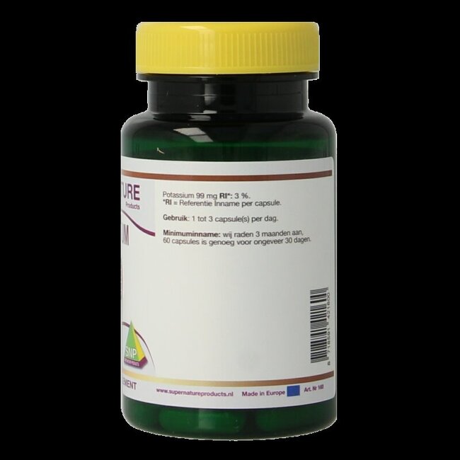 Citrate de potassium 275 mg 60 gélules