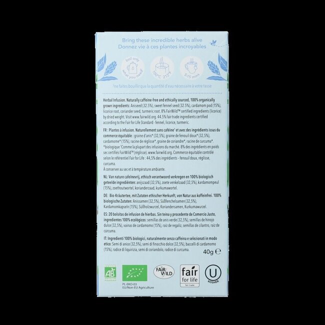 Après-dîner bio 20 Sachets