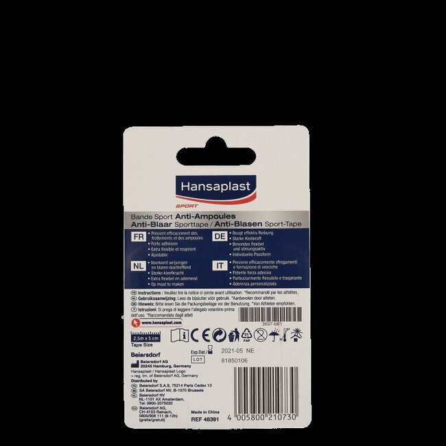 Sport tape anti blaar 1 Stuks