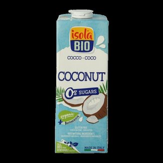 Isola Bio Boisson à la noix de coco sans sucre bio 1 litre