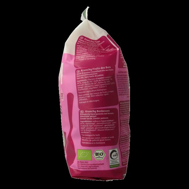 Krunchy pur bosbes bio 375 Gram