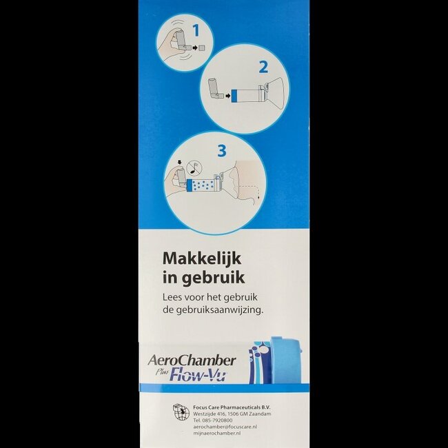 Aerochamber plus flower VU+ volwassen masker 1 Stuks