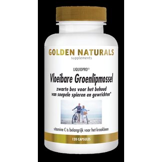 Golden Naturals Vloeibare groenlipmossel 120 Capsules