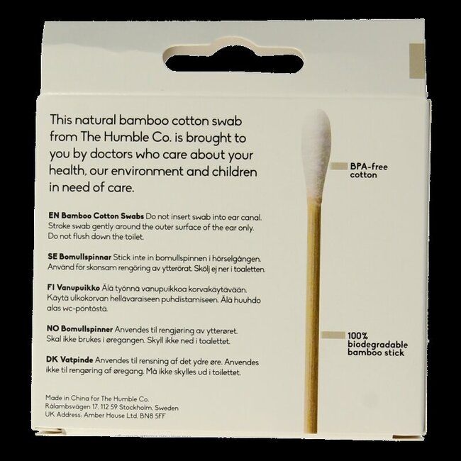 Wattenstaafjes bamboe wit 100 Stuks