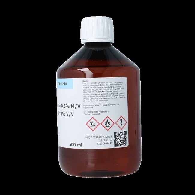 Chloorhexidine 0.5% in ethanol 70% 500 Milliliter