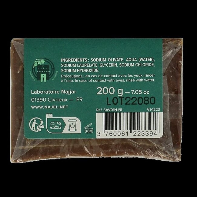 Aleppo zeep olijf olie 12% 200 Gram