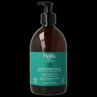 Najel Aleppo Aleppo zeep vloeibaar pompflacon 500 Milliliter
