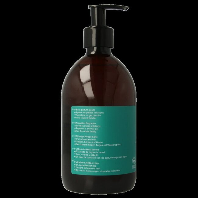 Savon d'Alep liquide flacon pompe 500 ml