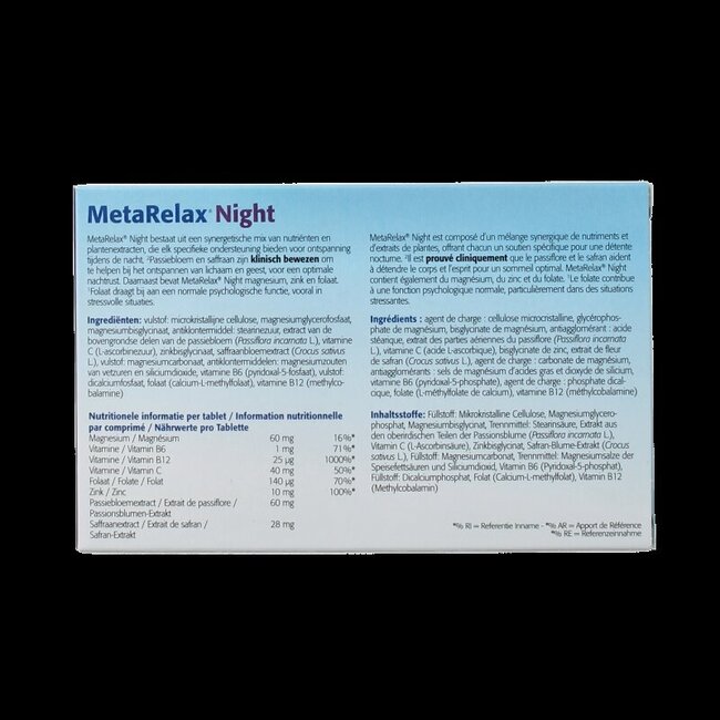 Metarelax nuit 30 Comprimés
