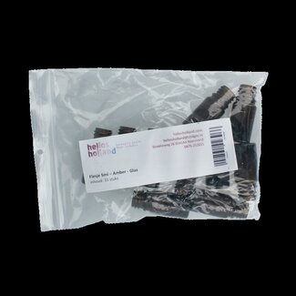 Helios Holland Flacon en verre 5 ml ambre 10 pièces