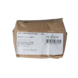 Jacob Hooy Cassia gemalen kaneel 250 Gram