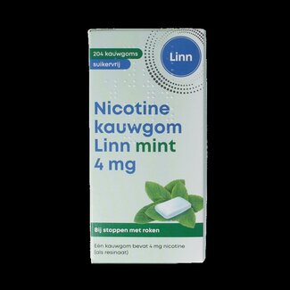 Linn Gommes à mâcher à la nicotine 4 mg menthe, 204 pièces