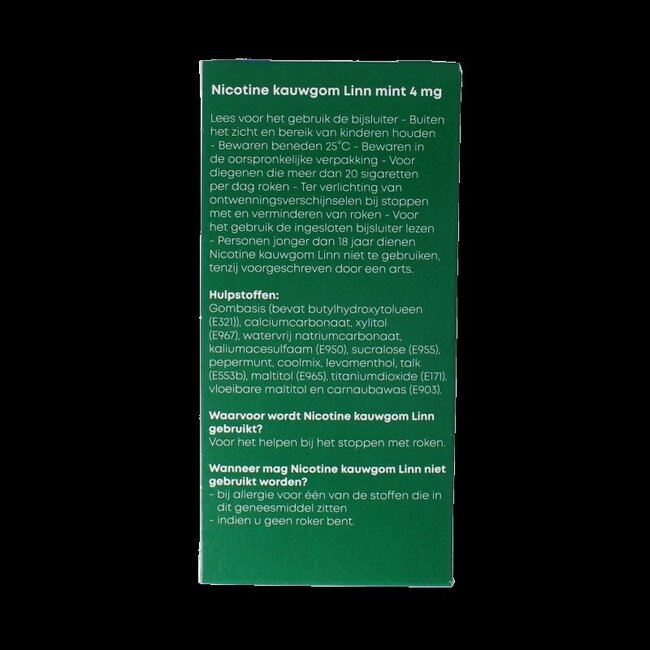 Nicotine kauwgom 4mg mint 204 Stuks