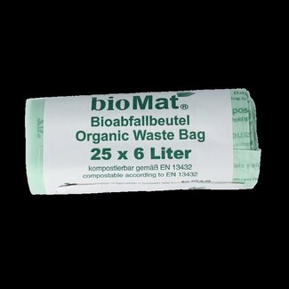 Biomat Wastebag compost 6 liter 25 Stuks