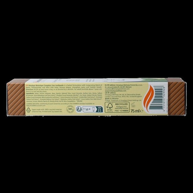 Dentifrice Botanique Complete Care Menthe 75 g