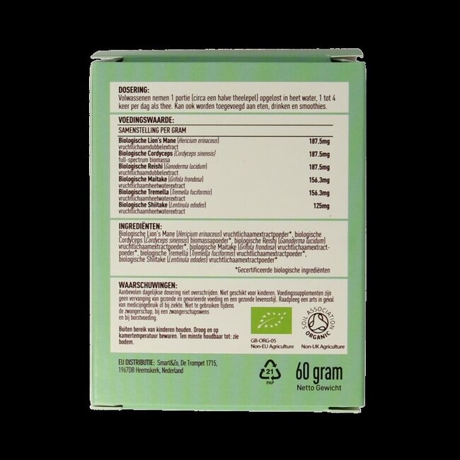 Myco synergy poeder bio 60 Gram