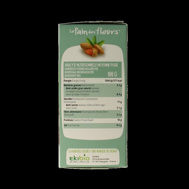 Crackers aux amandes bio 150 Grammes