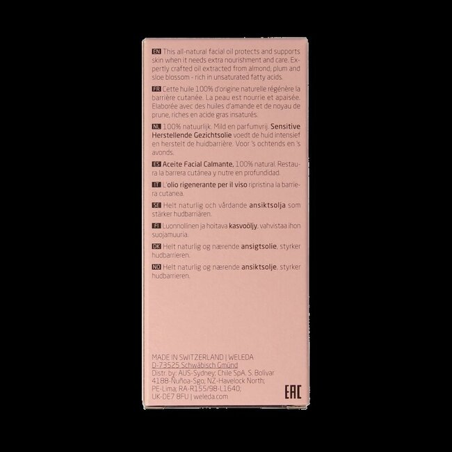 Gezichtsolie sensitive herstel 50 Milliliter