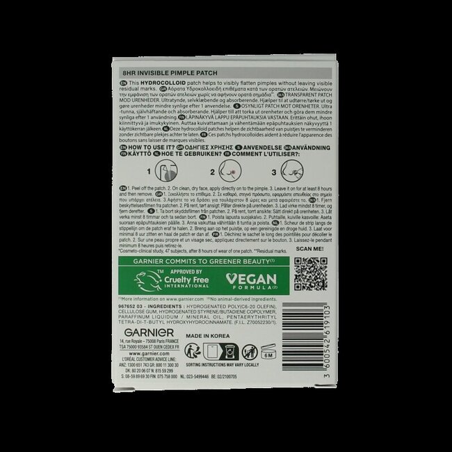 Pureactive pimple patch 22 Stuks