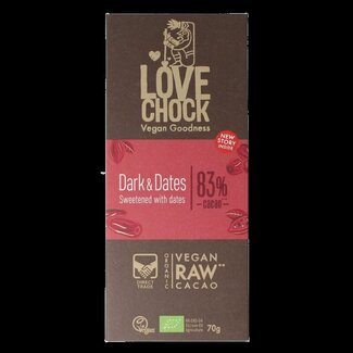 Lovechock Dark & dates bio 70 g