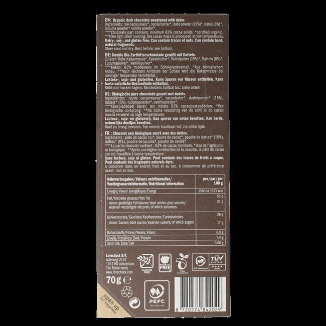 Dark & dates bio 70 g