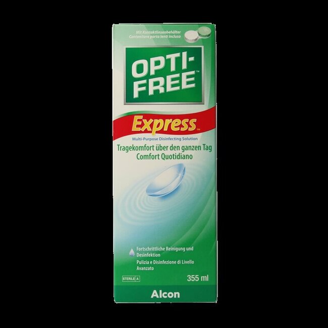 Optifree express MPDS + étui à lentilles 355 Millilitres