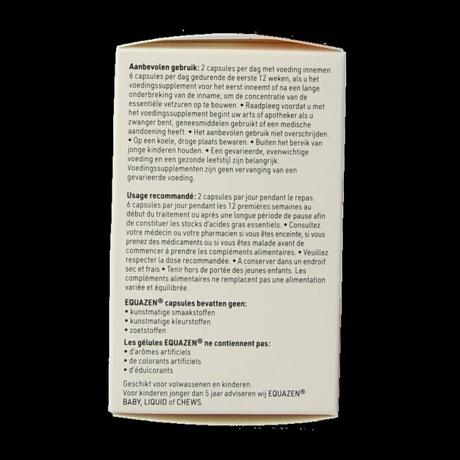 Equazen capsules acides gras oméga 3 et 6, 60 capsules