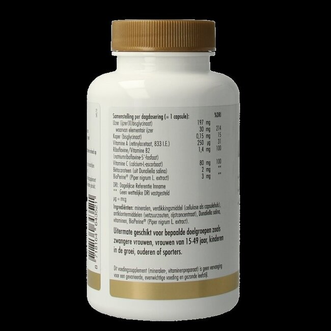 IJzer bisglycinaat plus 60 Vegetarische capsules