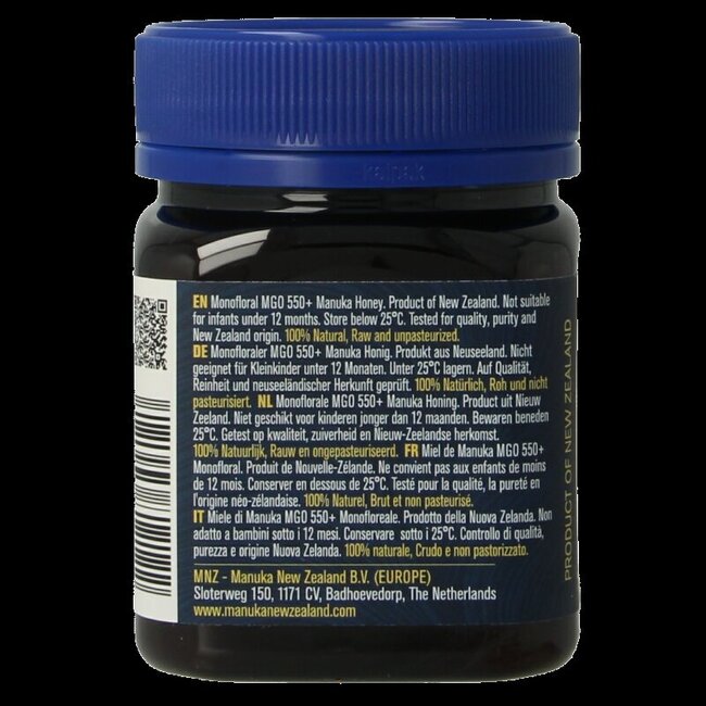 Miel de Manuka MGO 550+ 250 g