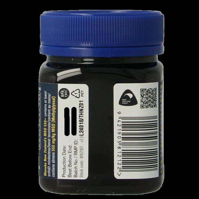 Manuka Honing MGO 550+ 250 Gram