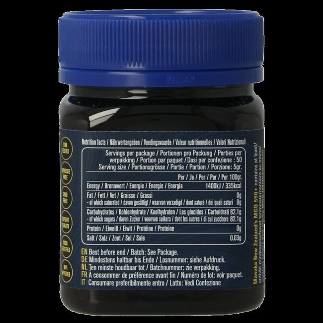 Miel de Manuka MGO 550+ 250 g