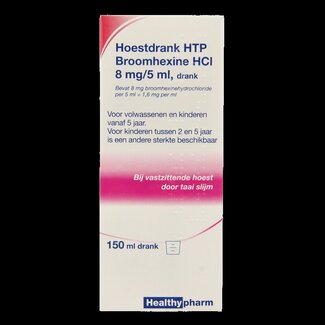 Healthypharm Broomhexine hoestdrank 8mg 150 Milliliter