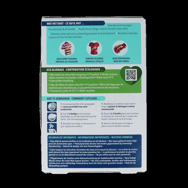 Lingettes anti-décoloration Dr. Beckmann Colour & Dirt Collector - 24 pièces