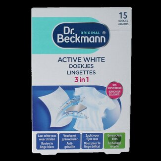 Dr.Beckmann Lingettes Active White 15 pièces