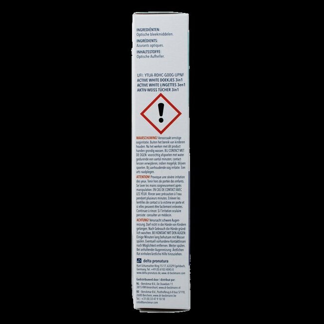 Doekjes active white 15 Stuks