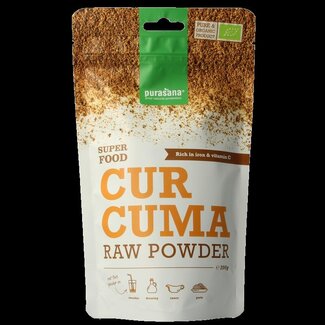 Purasana Curcuma poeder vegan bio 200 Gram