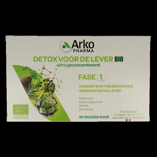 Arkofluids Detox lever bio 10 Ampullen