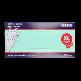 Klinion Gant d examen en latex Klinion taille XL sans poudre 100 pièces