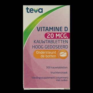 Teva Vitamine D 20 mcg 800 UI 300 Comprimés