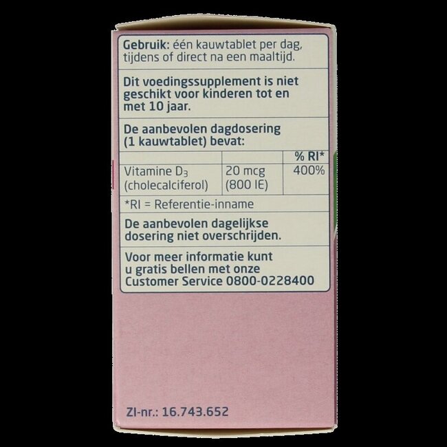 Vitamine D 20 mcg 800IE 300 Tabletten