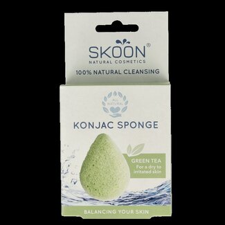 Skoon Konjac spons green tea bio 1 Stuks
