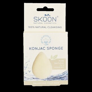 Skoon Konjac spons pure bio 1 Stuks