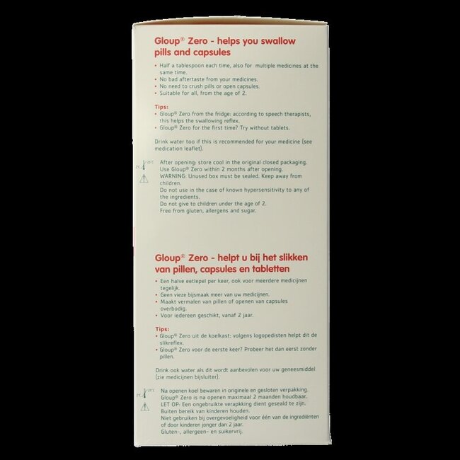 Zero medicatie inname gel framboos 500 Milliliter