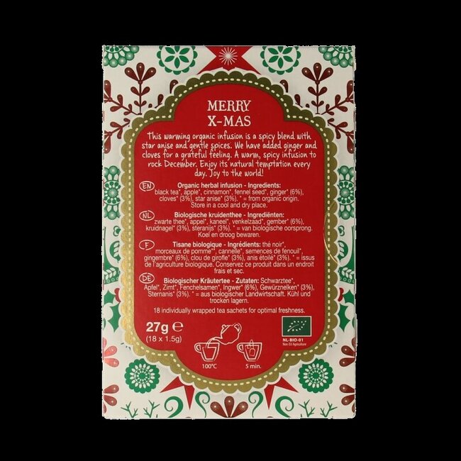 Merry X-mas bio 18 Zakjes