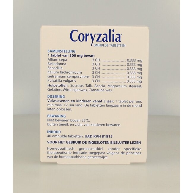 Coryzalia 40 comprimés