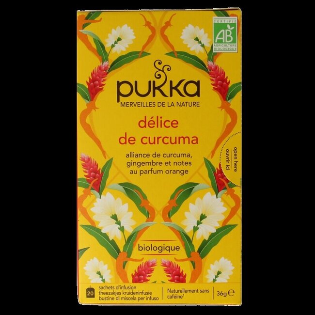 Tumeric active tea bio 20 Zakjes
