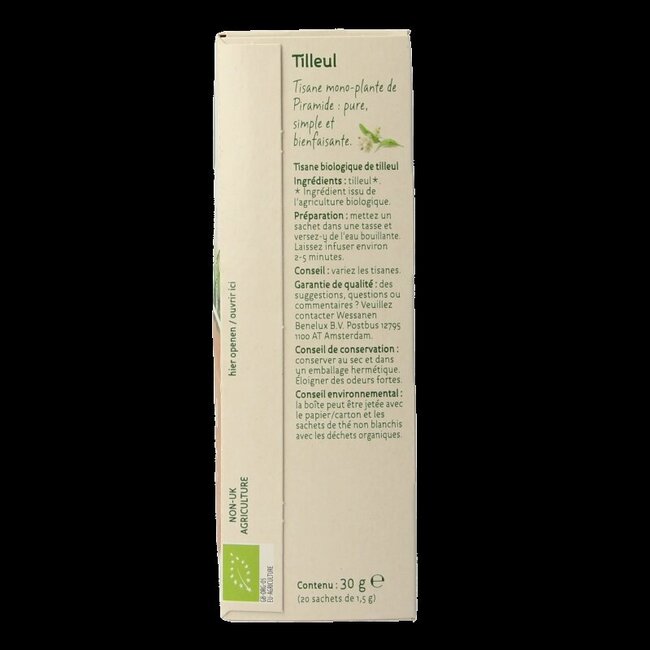 Lindebloesem thee eko bio 20 Zakjes