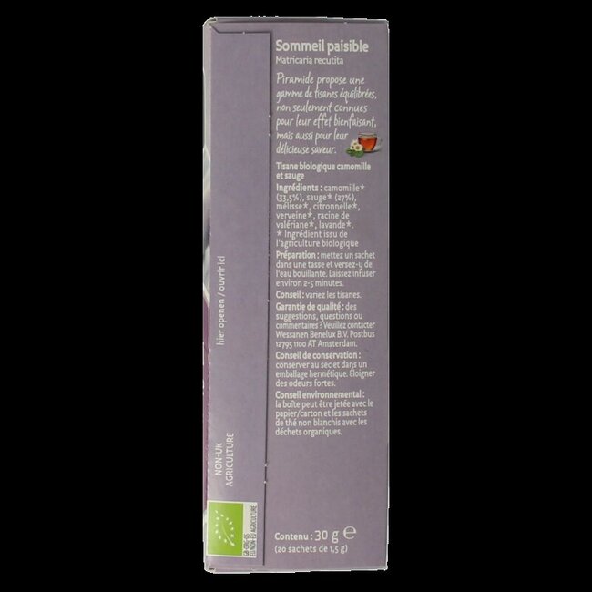 Infusion Bonne Nuit bio 20 sachets